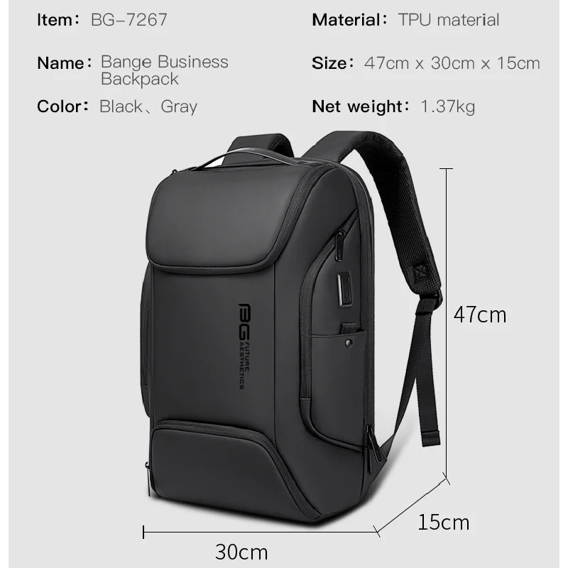 New Men Anti theft Waterproof Laptop Backpack 15.6 Inch Daily Work Business Backpack School back pack mochila for women