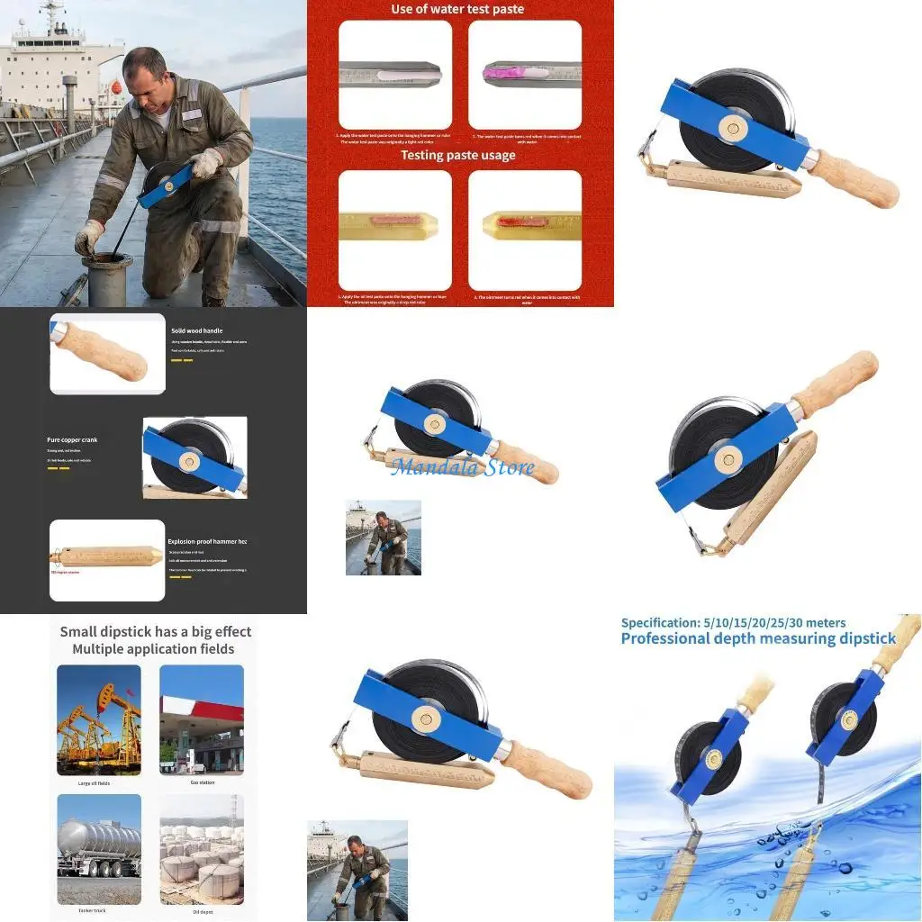 

U2JC Carbon Steel Oil Measuring Tape for Precise Liquid Level Detection with Multiple Size option in Industrial Application