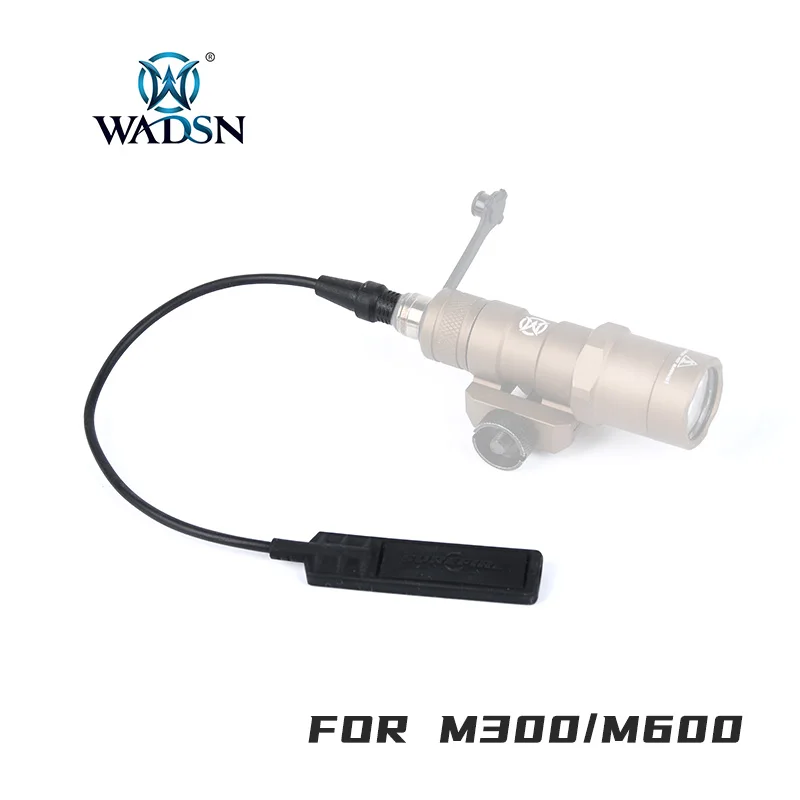 WADSN Tactical Surefir Flashlight Remote Pressure Switch For M300 M600 Sereis Scout Light  Long Switch Button  Accesseries