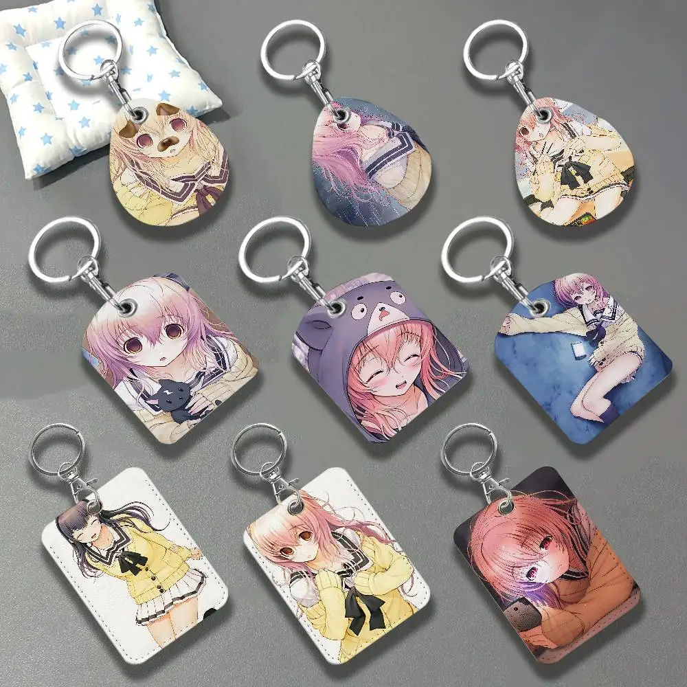 Aoi Mukou T-Totono Game For AirTag Case Card Sleeve Holder ID Credit Bank Access Keychain For Air Tag Shell