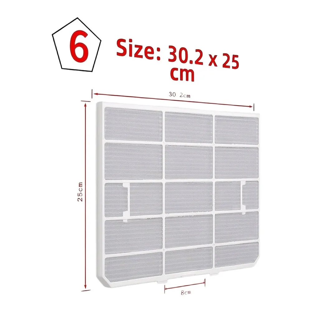 AC Dust Screen for Hanging For Conditioner PVC Mesh Cover Prevents Dust Buildup Simple Installation AC Dust Screen