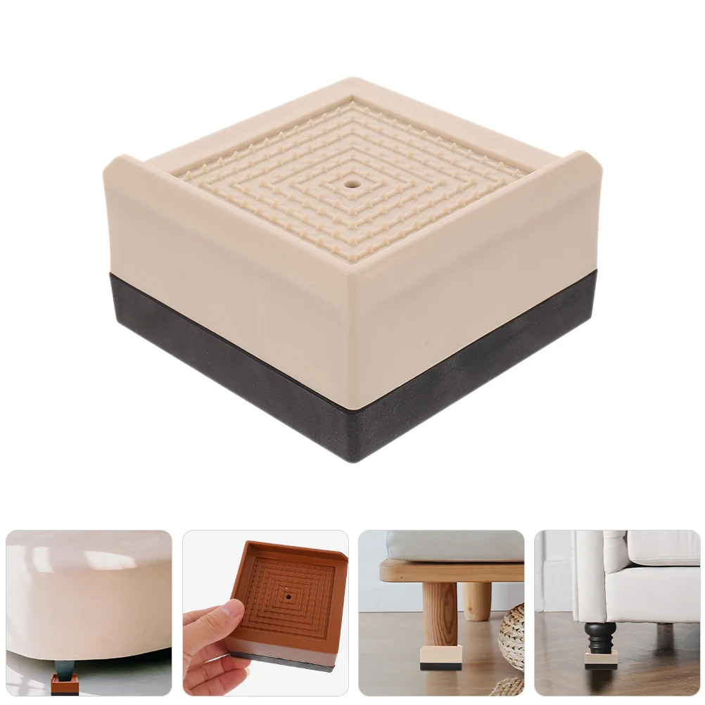 

4Pcs Heavy Duty Furniture Risers Bed Lifts Chair Sofa Couch Desk Table Leg Raiser for Space Saving Bed Risers Furniture Lift