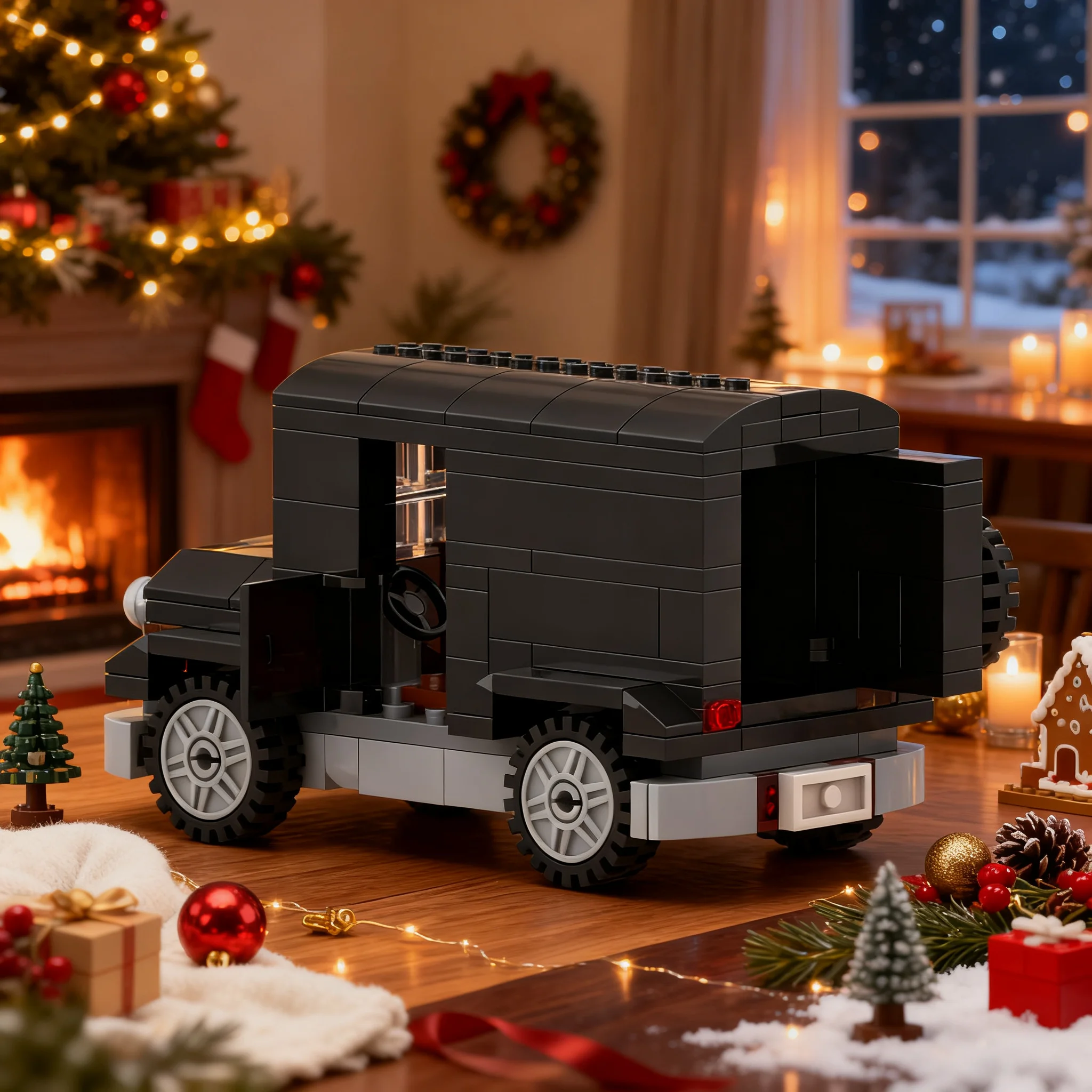 180pcs MOC City Custom Utility Car Model Building Blocks Christmas Gift Creative Assembly Decorative Collection For Enthusiasts