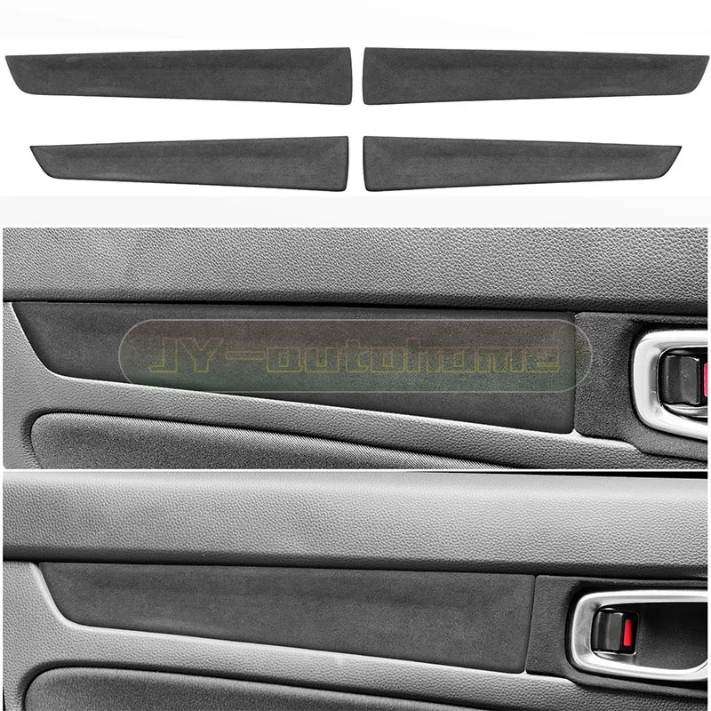 Suede Door Panel Trim Strip Cover For Honda Civic 11th 11th Gen Sedan XL/Hatchback Sport, Sport Hybrid, Sport Touring Hybrid 2021-2026 Car Interior Moldings Accessories