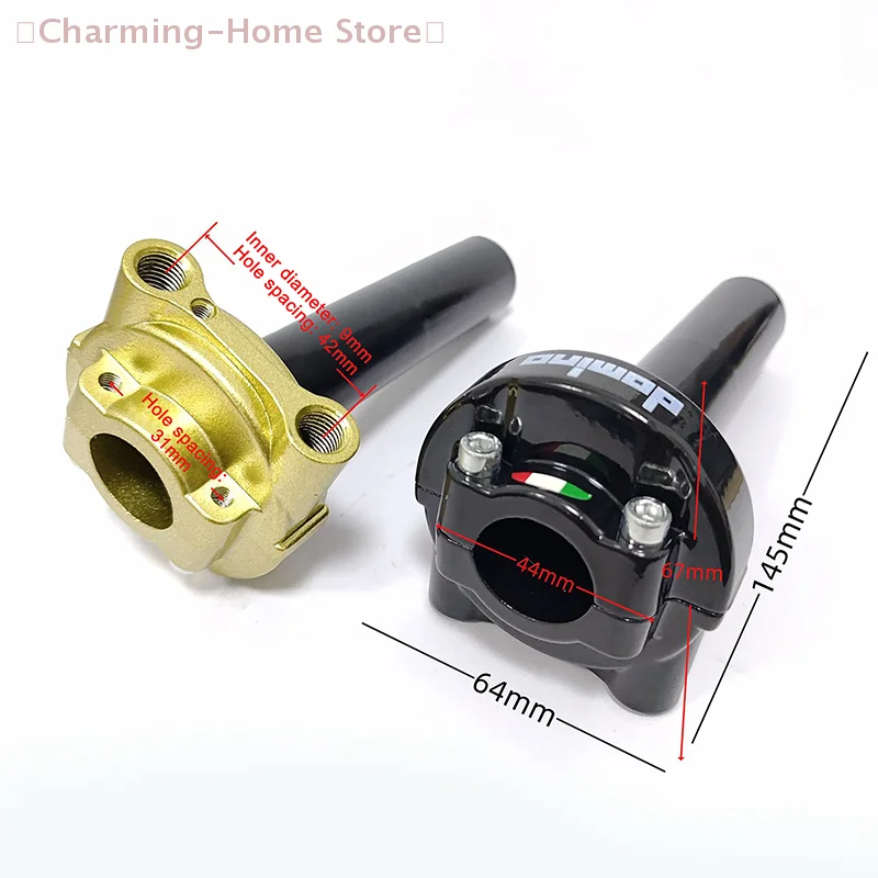 【M】1 Set Quick Turn Throttle Twist Grips Motorcycle 22mm 7/8'' Handle Accelerator For 500cc-900cc Motocross Pit Dirt Bike Parts