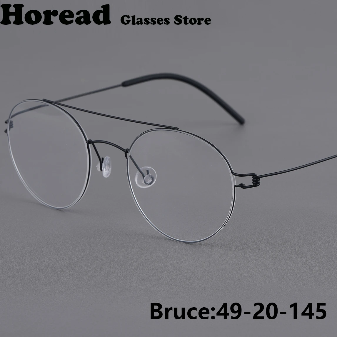 

Оправа для очков BRUCE из титана, ультралегкая (6 г), для мужчин и женщин, безвинтовая, с тонкой оправой, ручной работы, датский бренд, для пилотов