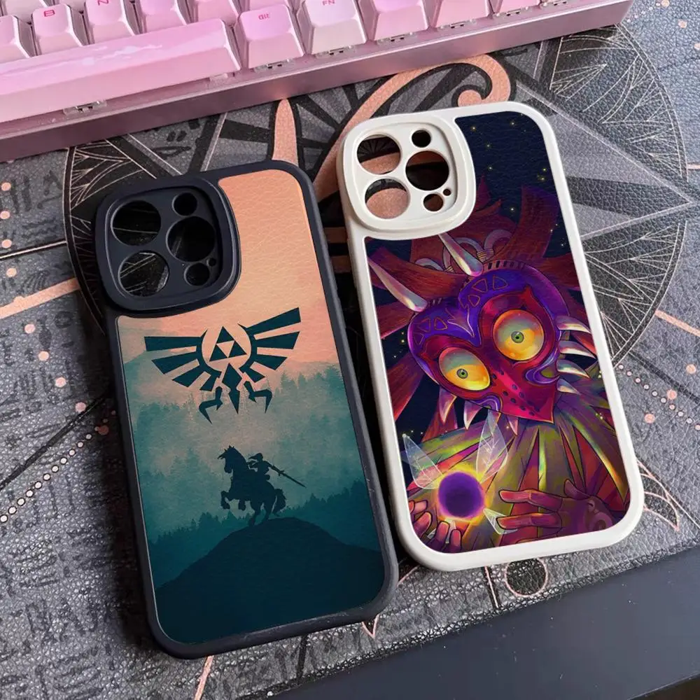 Cartoon Anime Game Z-Zelda Phone Case For Iphone 15 14 12 13 Pro Max 11 Mini X Xr Xs 7 8 Puls Lambskin Silicone Cover