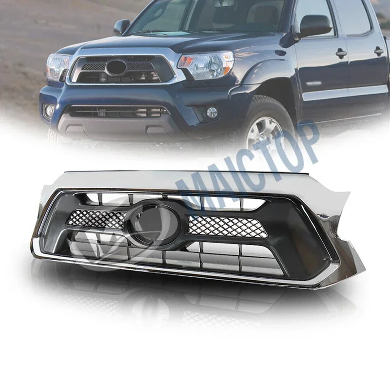 Maictop Hot sell hight-Quality Front Grille assy Black Insert grill bumper cars Grill For toyota tacoma tacoma canopy 2012-2015