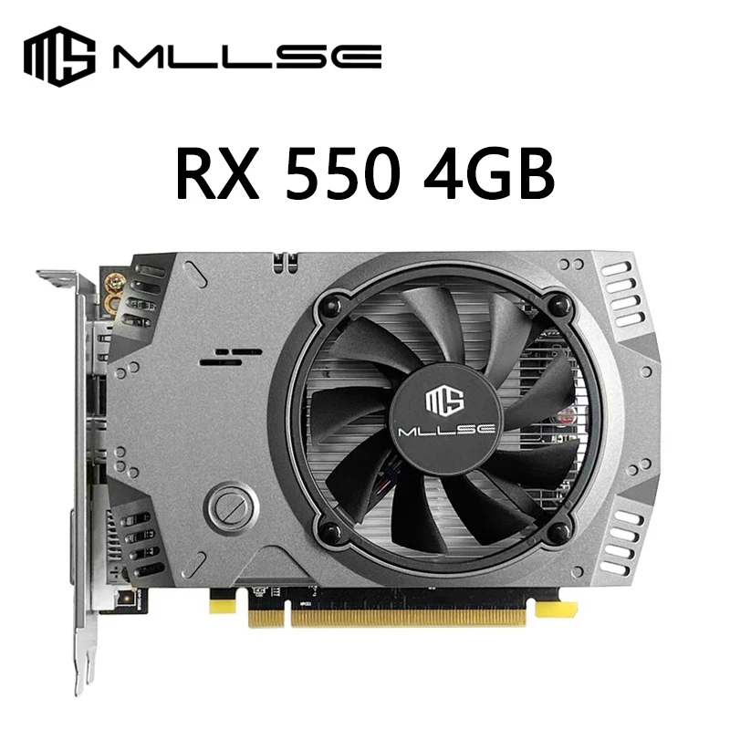 

Cheapest MLLSE AMD Radeon RX 550 4GB Graphics Card GDDR5 128-bit PCIe 3.0 x8 HD Rx 550 series Gaming GPU Placa De Video Card