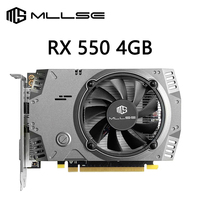 MLLSE Placa de Video AMD Radeon RX 550 4GB Graphics Card GDDR5 128-bit PCI-E 3.0 x8 HD DirectX 12 Lexa GPU PC Gamer Видеокарта