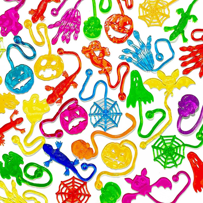 Dehnbare Klebrige Spinnen als Party-Geschenk für Kinder aus TRP-Material, Preise für Klassenzimmer und Halloween-Party-Dekoration – Detail 5