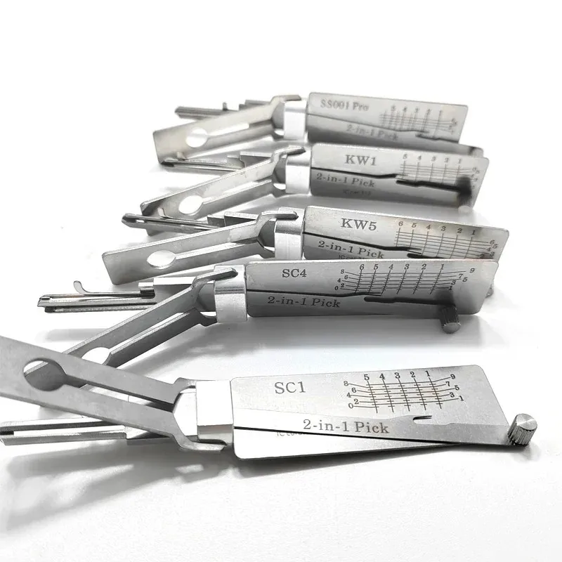 

Профессиональный сбор замков Lishi 2 в 1 SS001 SS002 R52 KW1 KW5 SC1 SC4 M1/MS2 AM5 R52L Слесарные инструменты Прецизионный декодер ключей