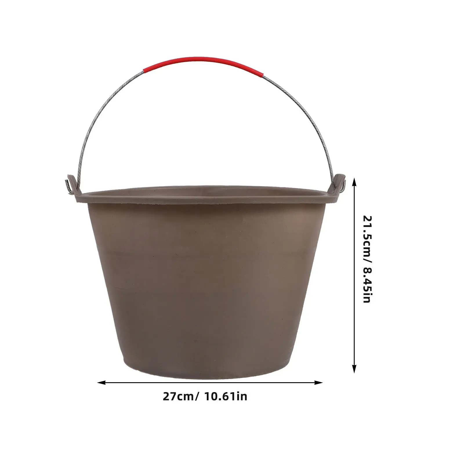 Sturdy Thickened Plastic Bucket for Concrete Cement Sand Mixing Portable with Reinforced Handle Excellent Stability Construction