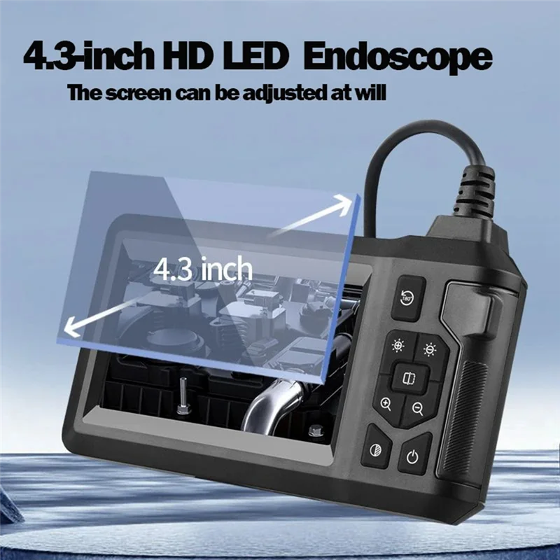 Y50A-Industrial Pipeline Endoscope With Light 4.3-Inch LCD HD Digital Camera Handheld Waterproof Sewer Inspection Camera
