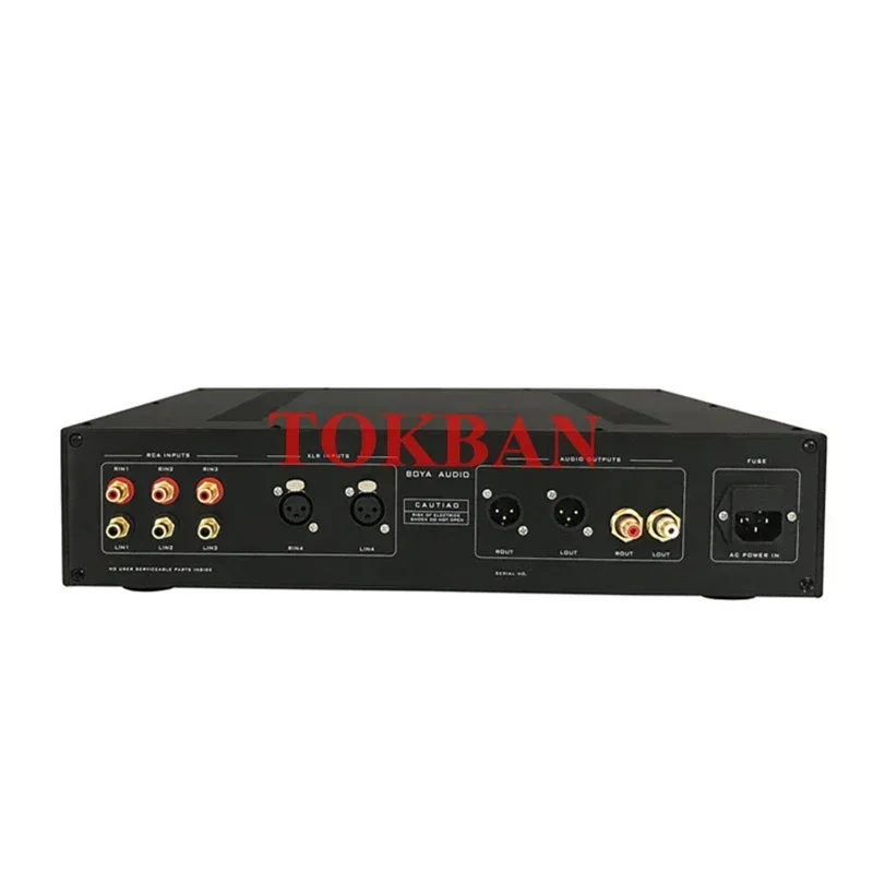 Tokban MP500 Vacuum Tube Preamplifier EH6922 with Tone Balance XLR Beautiful Sound OPA2604AP HIFI Preamp Audio Amplifier