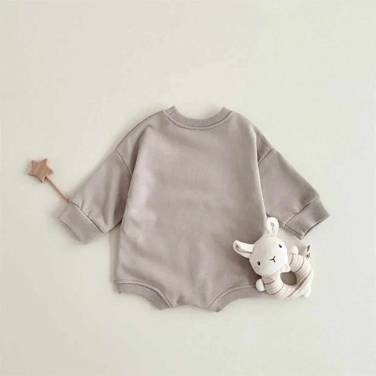 Kleinkind Baby Jungen Mädchen Grüner Weihnachtsbaum Stern-Druck Langarm-Strampler Baby Weicher Hautfreundlicher Herbst-Bodysuit – Detail 9