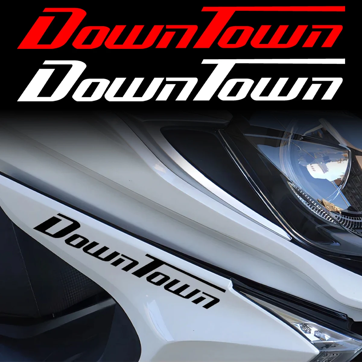 Para KYMCO Downtown 300i 125i 200i 250i 350i 350 GT Down Town 125 250 350 accesorios pegatinas de motocicleta calcomanías reflectantes para motocicleta