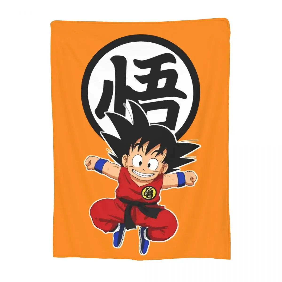 

Легкое флисовое одеяло с принтом Dragon Ball Z Kid Goku Kame, дышащее комфортное одеяло для детей и взрослых, декор для спальни