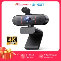 Webcam 4K Autofocus Web Camera Streaming EMEET USB Computer Camera with 2 Noise-canceling Microphones 66° View for Zoom/Laptop