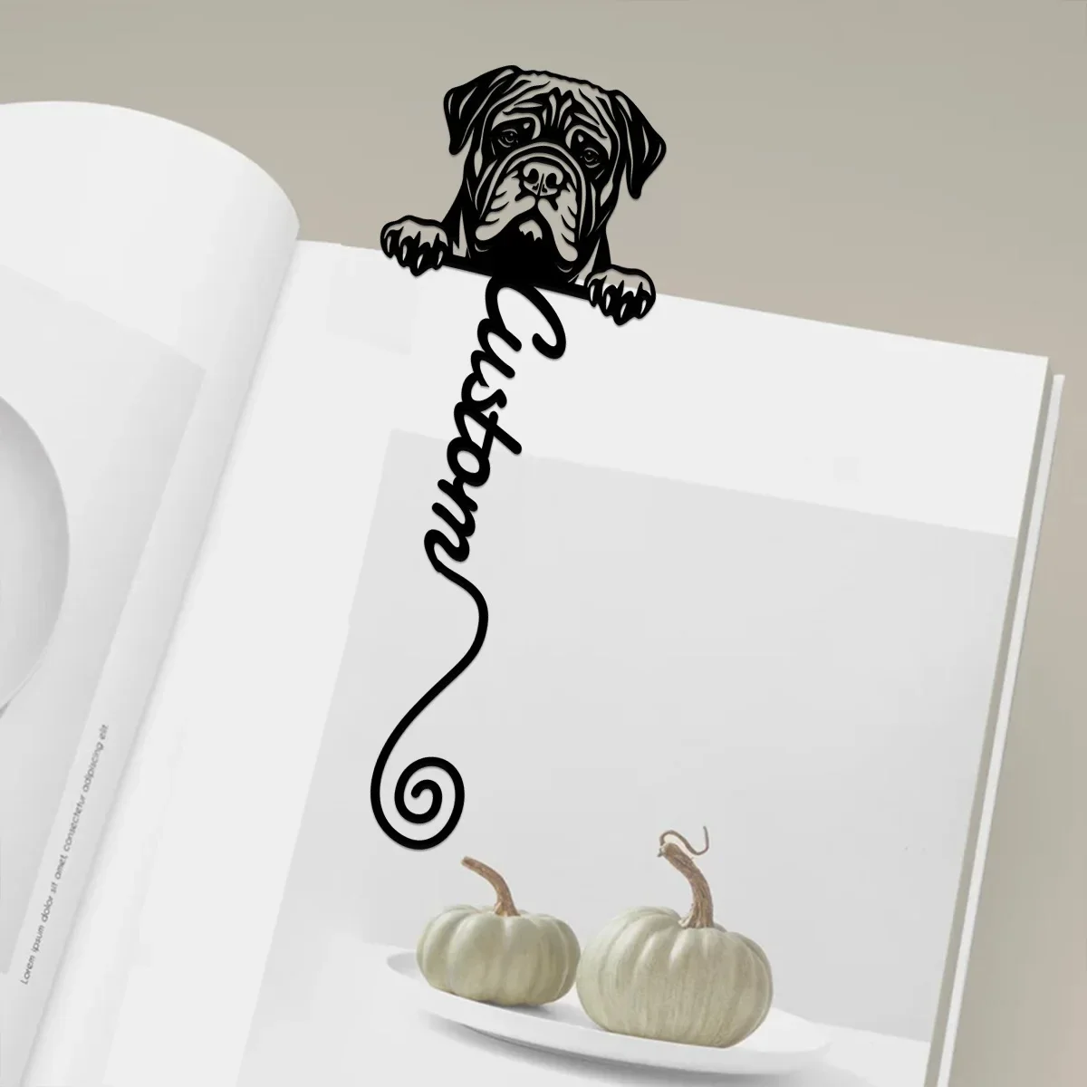 Закладка на заказ, подарок для любителя книг, закладка для бульмастифа, подарок для школы, подарок учителю, уникальная закладка, любитель собак