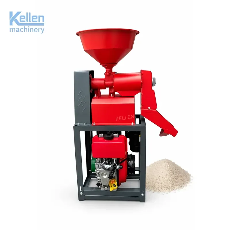 CE Certificate Commercial & Household Dual Use Rice Mill Machine Adjustable Whiteness Paddy Husking Machine for Small Rice