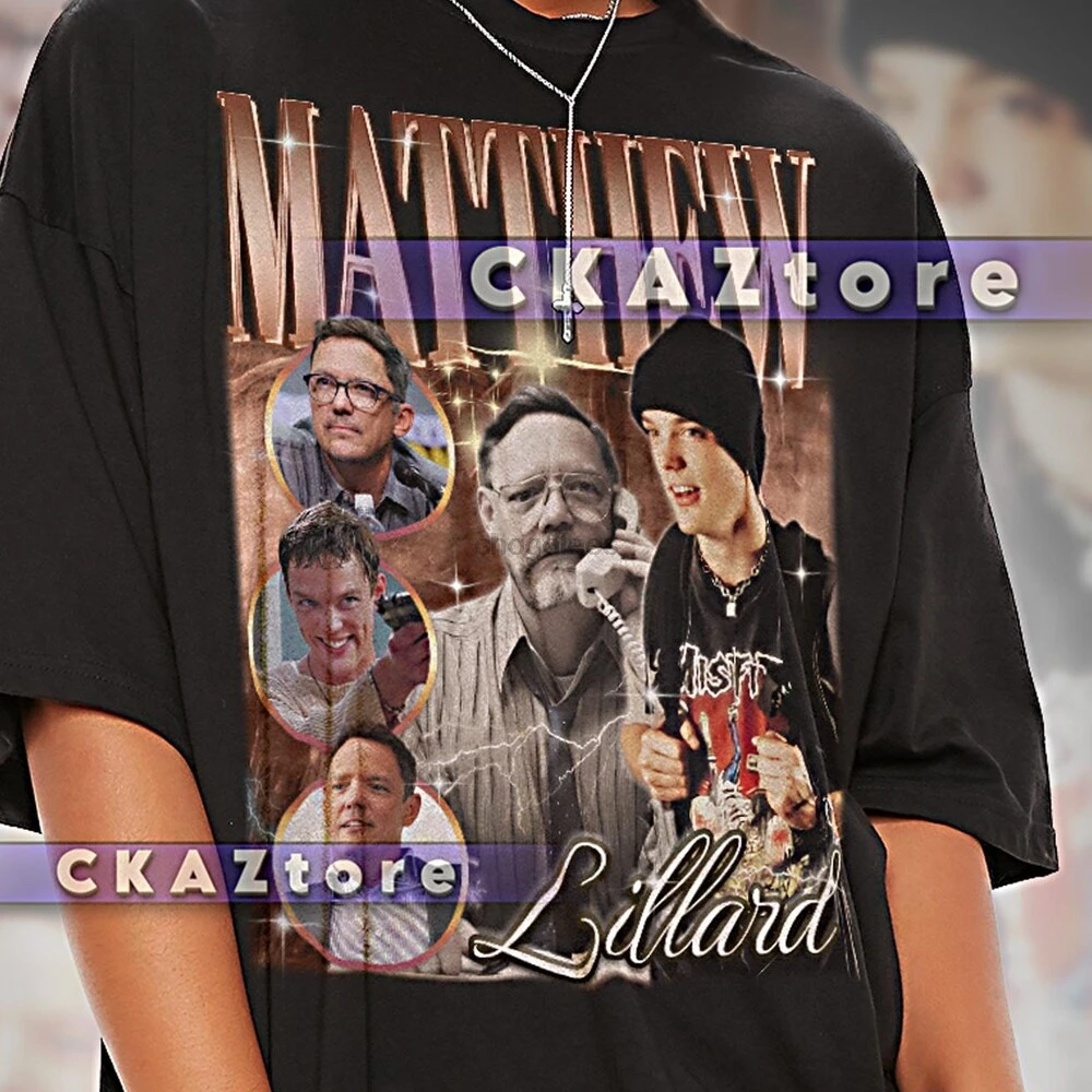 قميص ماثيو ليلارد - تي شيرت ريترو تي شيرت غير شرعي كلاسيكي 90s 2000s الممثل البلوز #1