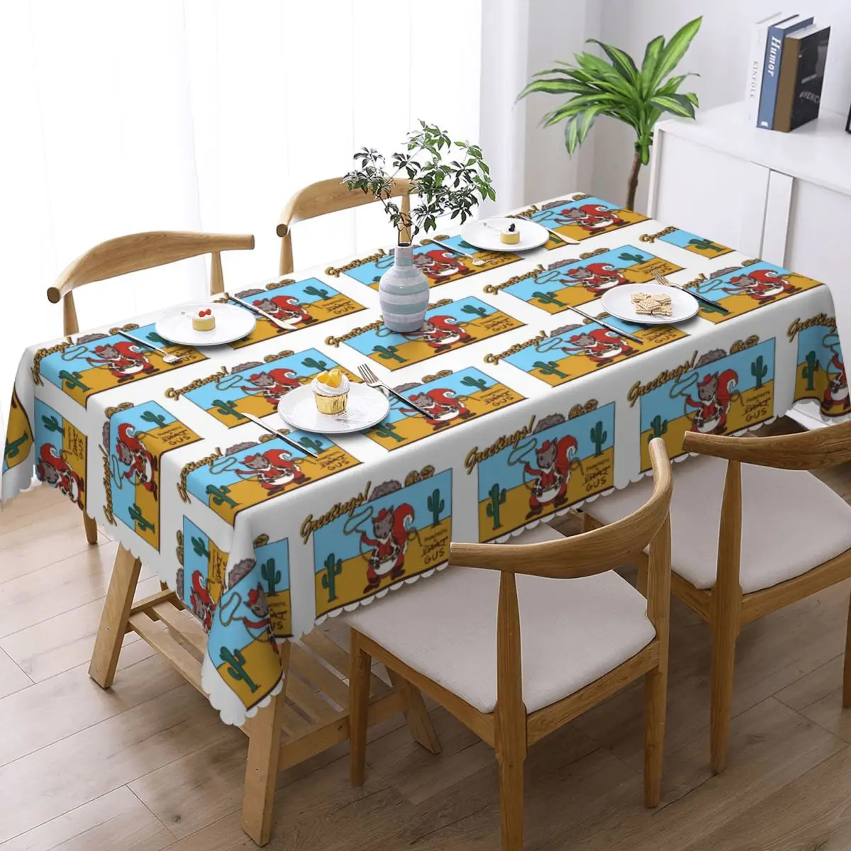 Mark Rober Tablecloth Restaurant Kitchen Rectangular Tablecloth Festival Party Decorations Tablecloth Outdoor Dining Table Cover