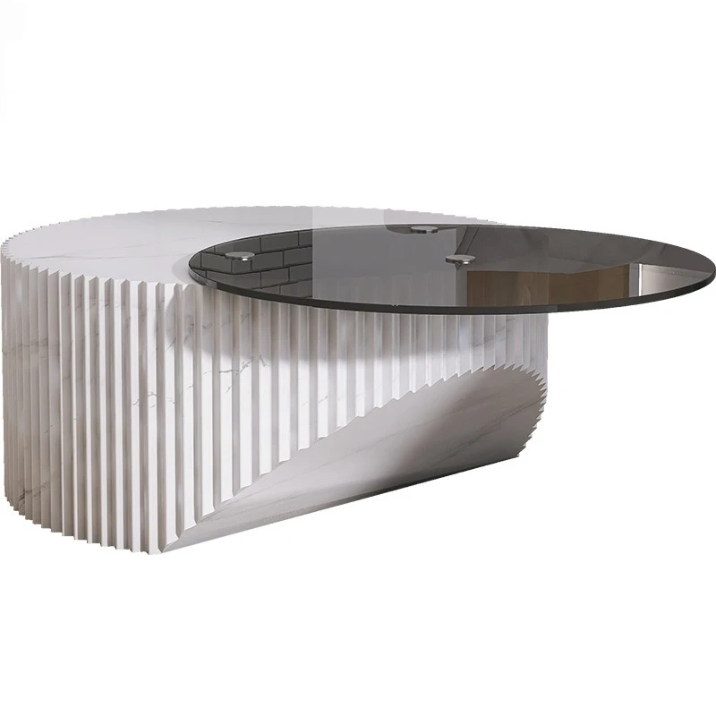 

Round coffee table light luxury modern minimalist living room personalized creative table