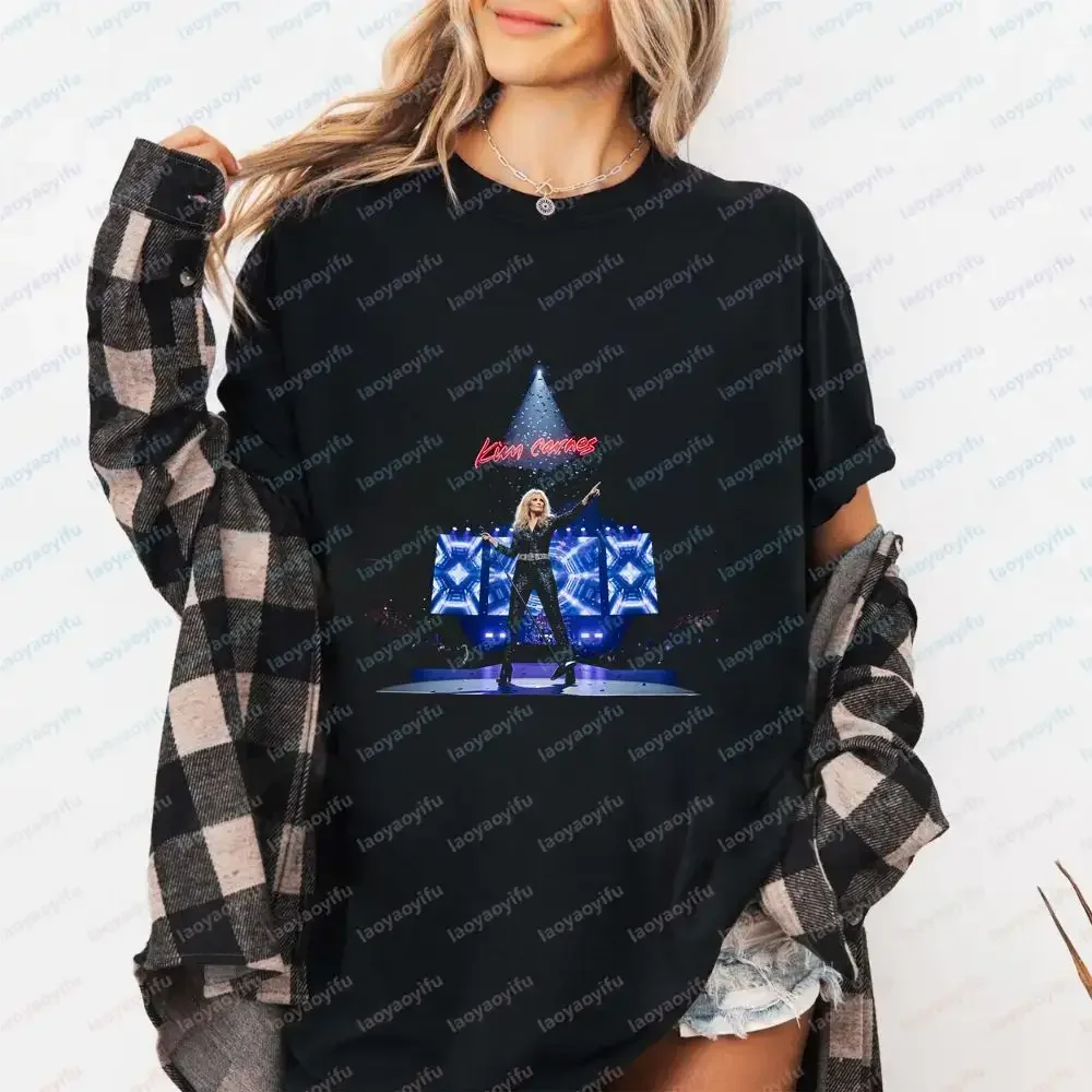 Kim Carnes - Legendary Female Singer Summer Casual Trendy Multi-Purpose Round-neck T-Shirt for Both Men and Women