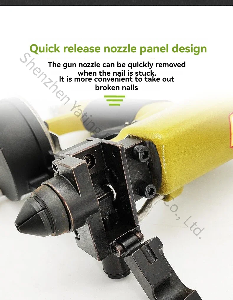 New New ZN-12S Pneumatic Nail Gun Auto-fed Tack Nailler Sofa Stapler Furniture Decoration Nailler Pneumatic Nail Gun