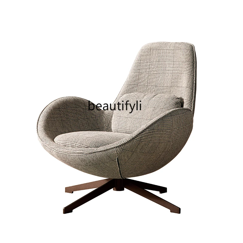 Italian Minimalist Couch Single Fabric Modern Simple and Light Luxury Armchair Nordic Designer Leisure Chair