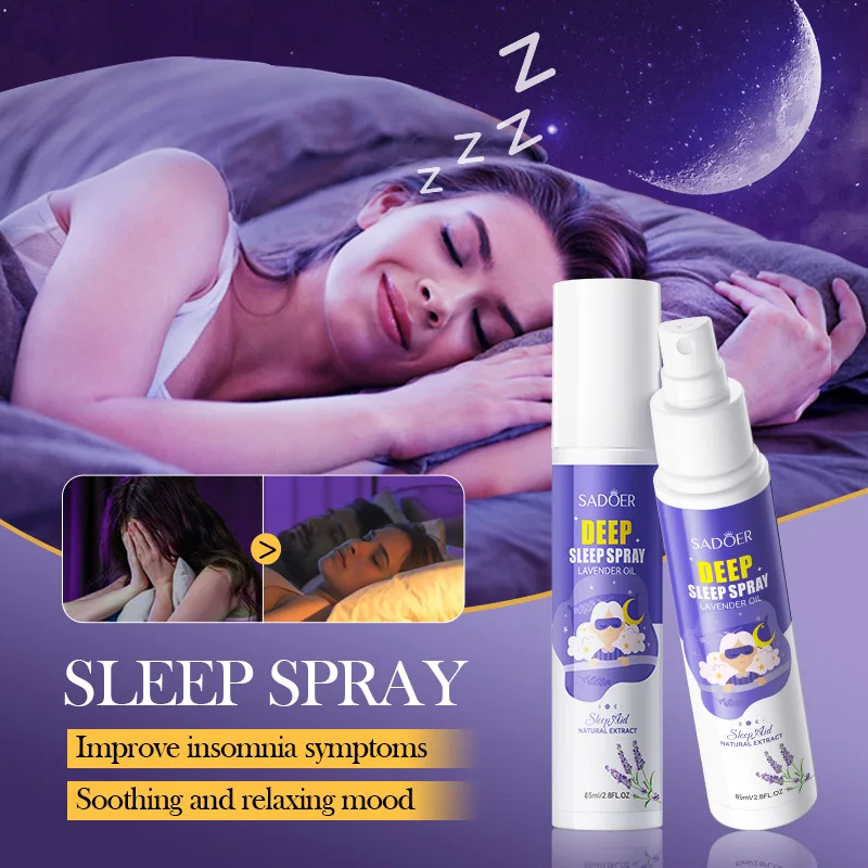 

85ml 2 Pcs Calming Spray Lavender Extract Calming Sleep Spray Relieves Fatigue