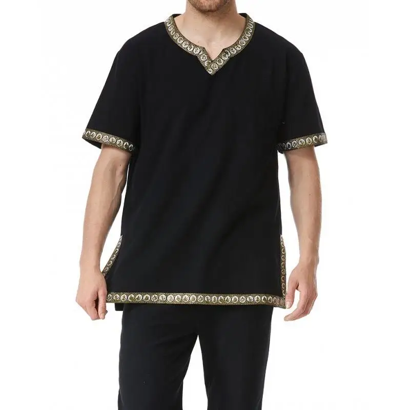 

Мужской средневековый костюм 2023, пиратский костюм с застежкой на талии на Хэллоуин, храбрый рыцарь викингов, ретро-воин, летний костюм Thi Wide Svel