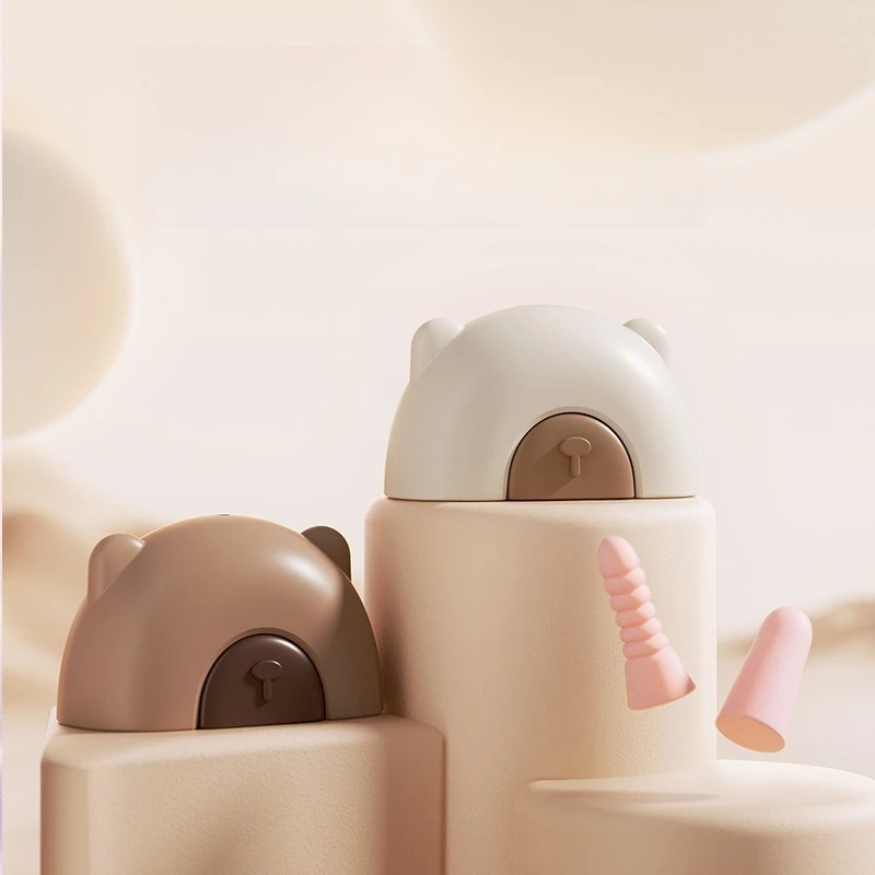 

Earplugs Sleep Special Sound Insulation Learning Sleep Anti-noise Noise Reduction Mute Bear Press Shaping Compartment