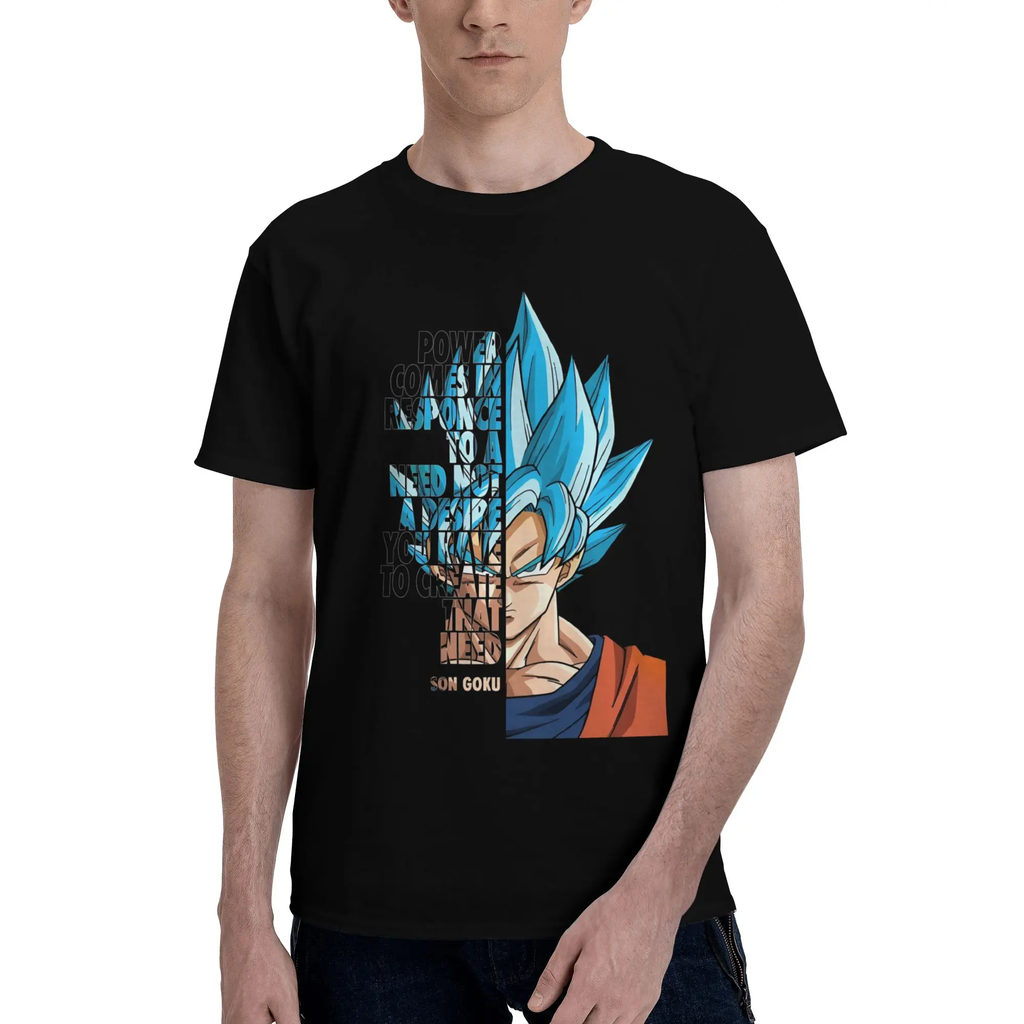 

Vintage D-Dragon B-Ball Z Gokus T Shirt Men Cotton Print T-shirts Fashion Tshirt Short Sleeve Science Fiction Animation Tees Top