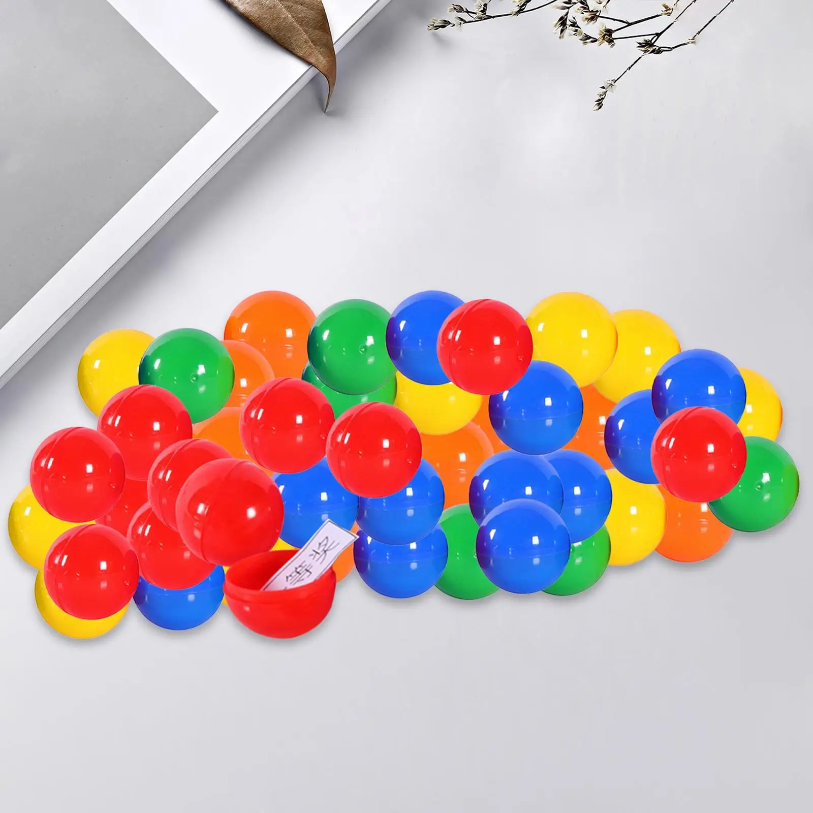 50x Bingo Ball Replacement Parts Calling Balls for Company Camping Household