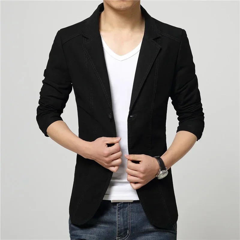 

MRMT 2025 Brand Men's Suits Cotton Jackets Slim Casual Men Suit Youth Overcoat for Male Man Suits Outer Wear Clothing