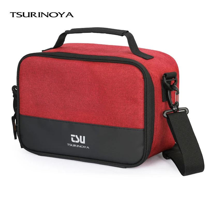 TSURINOYA Multi-Purpose Adjustable Fishing Reels Bag Large Capacity Removable Partition Waterproof Fishing Reel Storage Case