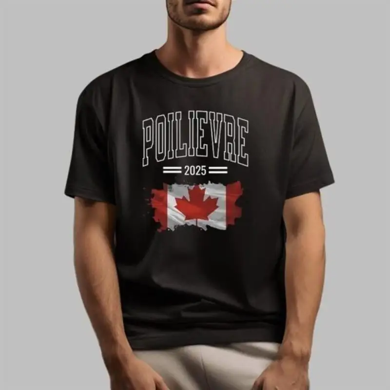 Pierre Poilievre Découvrez l'engagement politique et les T-shirts personnalisés pour l'élection 2025