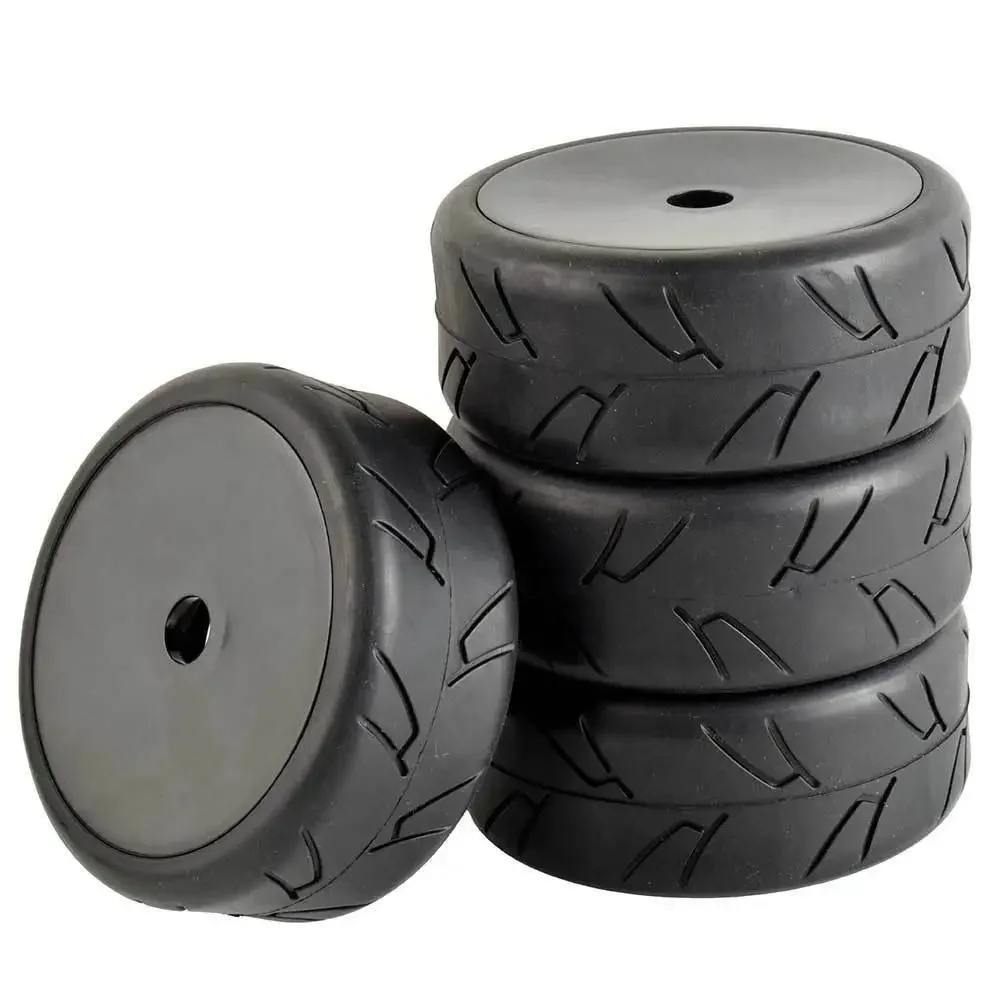 RC 81-T806 Wheel& Rubber Tires insert sponge 4P For HSP KYOSHO 1:8 On-Road Car