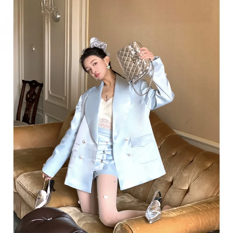 

PITAO Original【Marine Piano Piece】Suit Set Slimming Elegant Fashionable Spring Autumn Women's Fashion Set Polyester Fiber Lon...