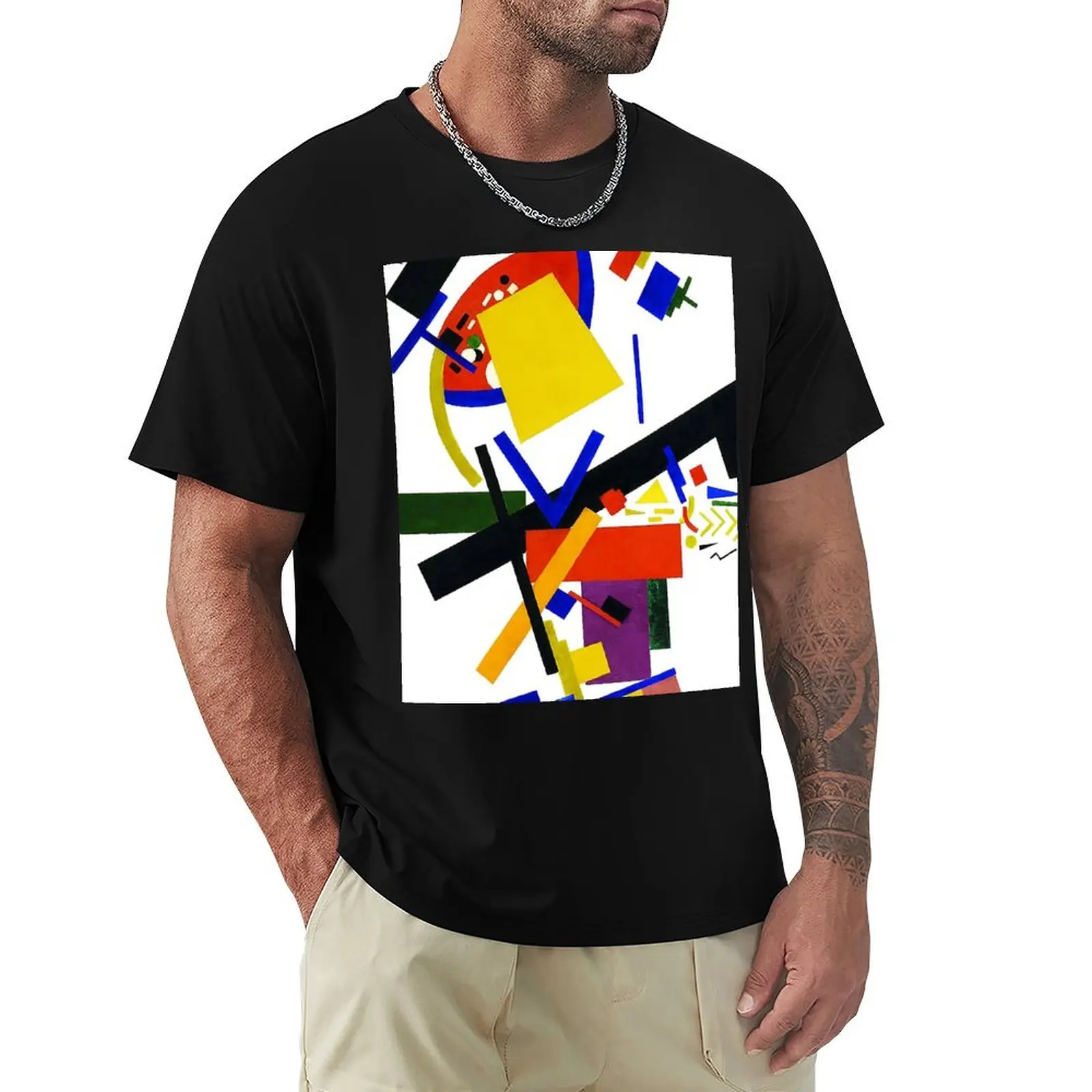 

HD - Suprematism , by Kazimir Severinovich Malevich 1913 High Definition T-Shirt funny gifts quick drying mens designer t shirt