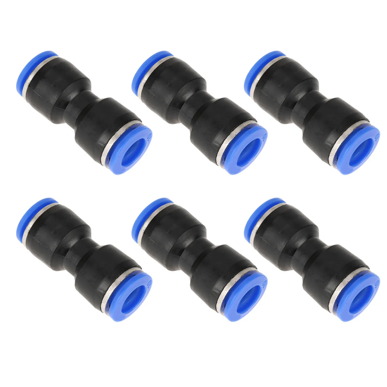 Air Line Fitting Pneumatic Tube Fittings Quick Release Straight Push Connectors Air Line Fittings for 1/4 5/16 3/8 Tube