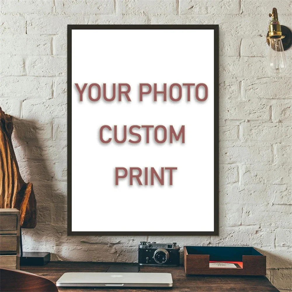 Custom Print Canvas Painting By Your Photo Canvas Poster Personal Gift Customize Wall Art Pictures Living Room Home Decor Prints