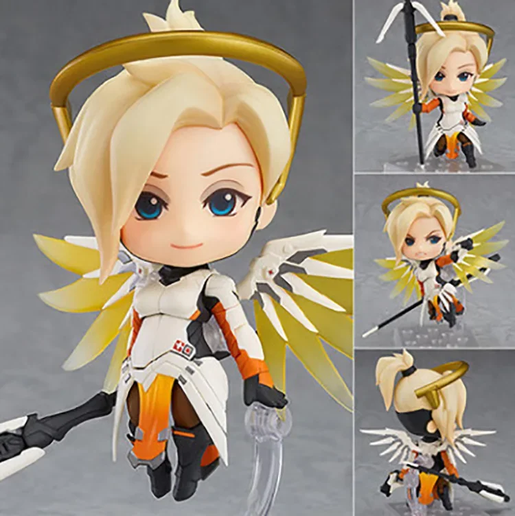 

790 OW Moveable Angela Mercy Classic Skin Edition PVC Action Figure Figurines Collectible Kawaii Model Toy Gifts For Kids