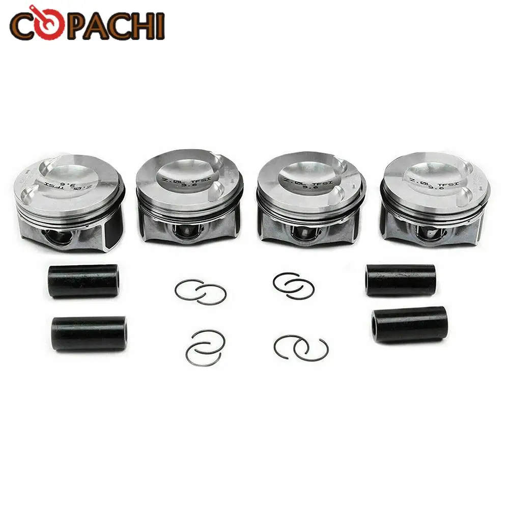 

4Pcs Piston&Ring Kit EA888 06H107065DM 06H 107 065DM for VW Golf Audi SEAT 2.0T CAE CCT CDN CCZ CAW CBF Φ82.5/23mm