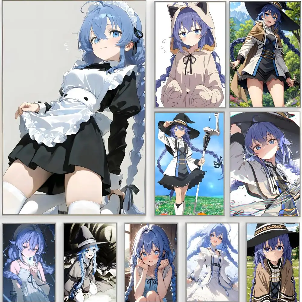 fantasy anime Mushoku Tensei Jobless Reincarnation Poster Classic Wall Art  Home Decor  Peel and Stick Unframed