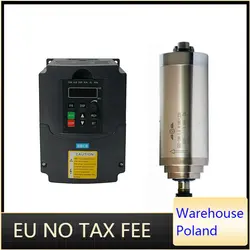 Silnik wrzeciona CNC 800w 1.5kw 2.2kw ER11 ER20 chłodzony wodą zestaw 1.5kw 2.2kw Vfd falownik 220v 110v dla maszyny frezowanie Cnc