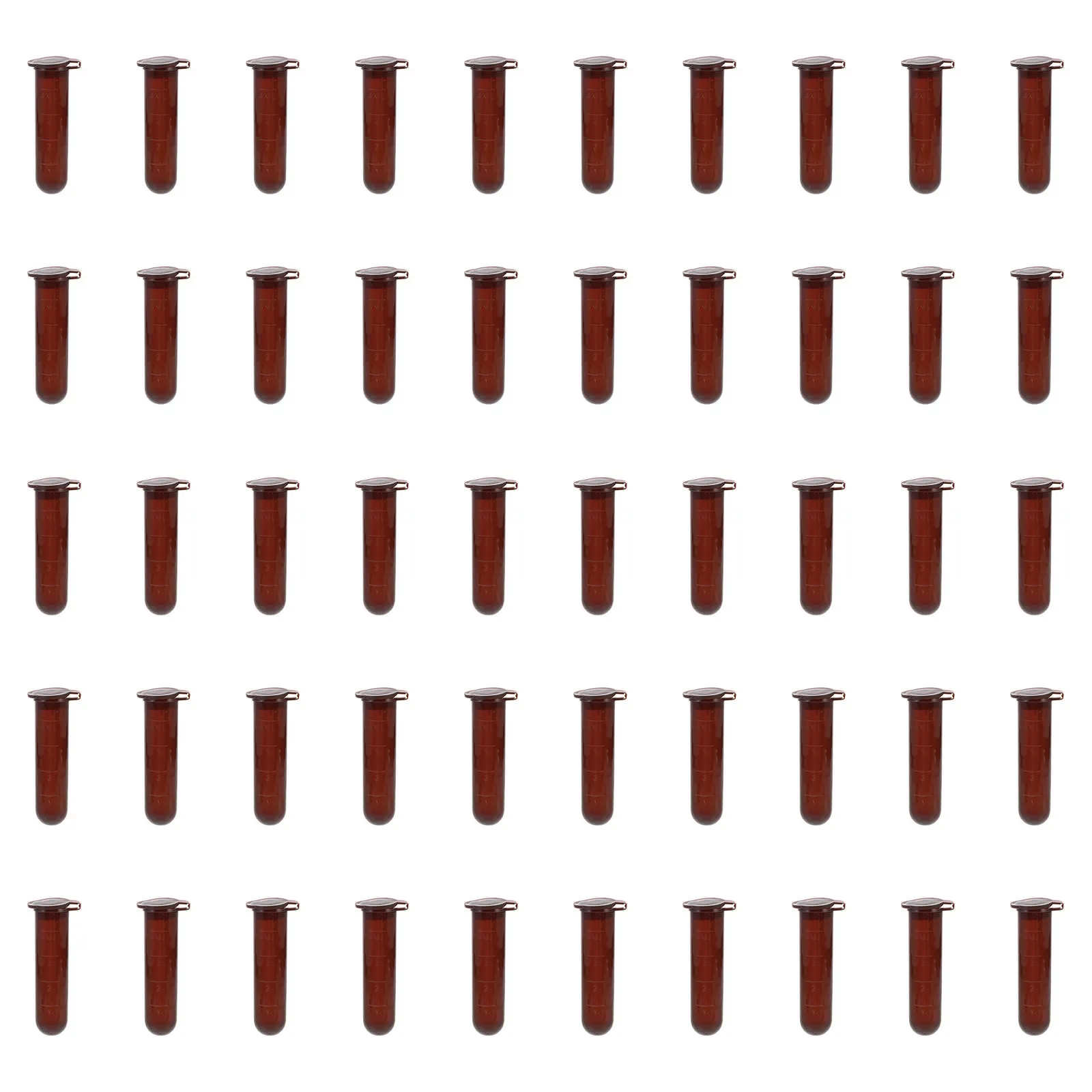 

300Pcs Brown Centrifuge Tubes 5ml Graduated Plastic Test Tubes Laboratory Sample Storage Medical Medical Supplies