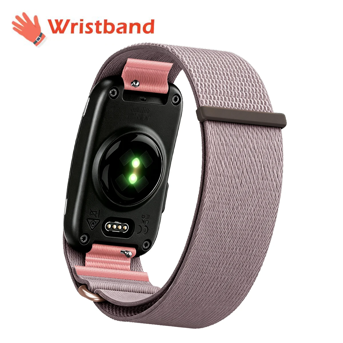 Für Garmin CIRQA Smart Band Bizeps-Armband Sport Fitness Tracker Nylon Gewebtes Atmungsaktives Uhrenarmband Verstellbarer Handgelenkschlaufenriemen